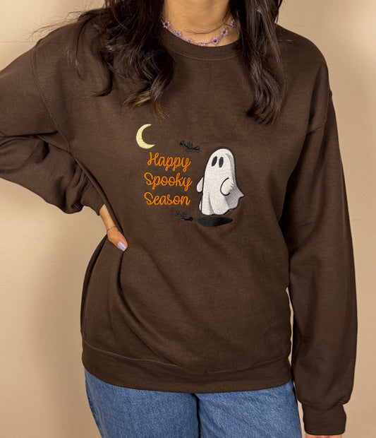 Felpa con ricamo - Scary Ghost