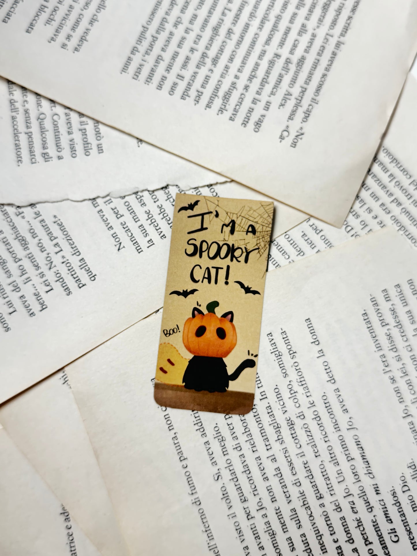Segnalibro magnetico "Spooky cat"